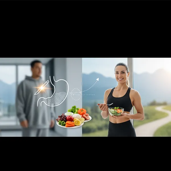 تصویر یه خانم هست که با کمک جراحی و رژیم غذایی وزن کم کرده